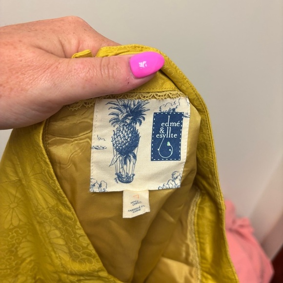 Edme & Esyllte Anthropologie Jacquard Floral Tulip Skirt - Picture 10 of 12